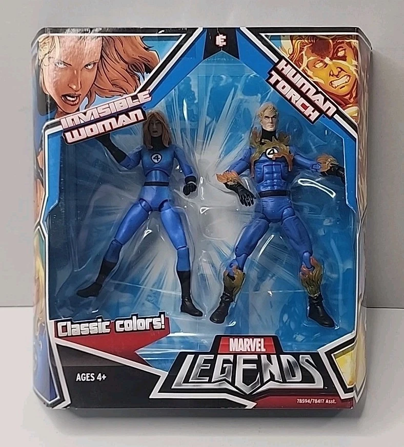 Invisible Woman Human Torch Marvel Legends 2pack Fantastic Four Hasbro
