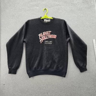 Sudadera DE COLECCIÓN Planet Hollywood Hombres M Negra Polar Santa Ana CA Hecha en EE. UU. Foto 1 de 4