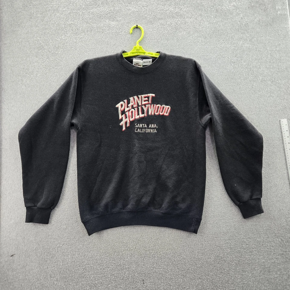 Sudadera DE COLECCIÓN Planet Hollywood Hombres M Negra Polar Santa Ana CA Hecha en EE. UU. Foto 1 de 4