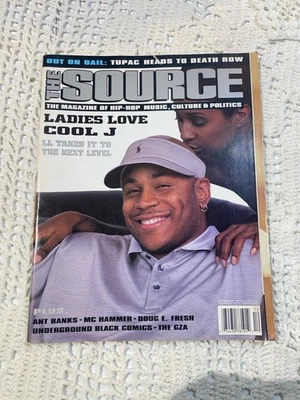 1995 The Source Magazine # 75 LL Cool J 2 PAC Shakur Gagsta's Paradise Poster  - Image 1 of 4