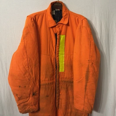 Cabela's Naranja Aislado Nieve Mono Traje Para Hombre XL Reg Reflectante Trabajo Foto 1 de 4