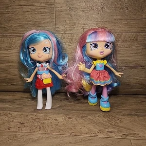2 Shopkins Shoppies Puppen Figuren Spielzeug Rainbow Kate & Jessicake gebraucht - Bild 1 von 7