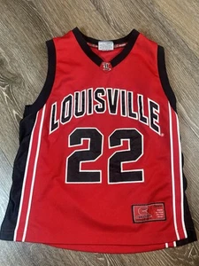 Louisville Cardinals #22 Basketball Jersey Youth Sz Small/Medium Red Colosseum - Picture 1 of 7