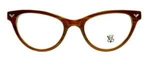 Victory Optical Ms Exec 408 CCCR Brown Plastic Eyeglasses Frame 46-20-135 - Picture 1 of 1