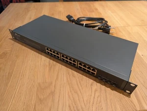 TP-LINK T2600G-28TS JetStream Fanless 24 Port 4 SFP Gigabit L2+ Managed Switch - Bild 1 von 3