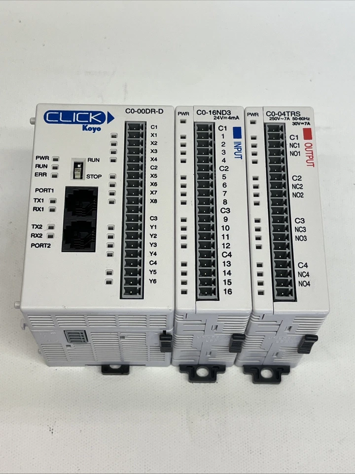 Automation Direct C0-00DR-D, C0-04TRS, C0-16NDS Click KOYO | USADO | Vendedor de EE. UU. Foto 1 de 4