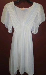 Damen Seidenkleid Scandal Italy Wassermann Weiß ONE SIZE Kurzarm - Bild 1 von 6