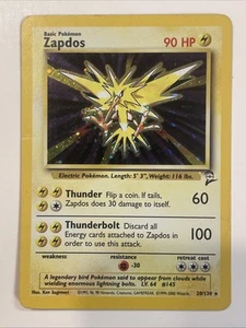 Pokémon TCG Zapdos Base Set 2 20/130 Holo Unlimited Holo Rare.   - Picture 1 of 2