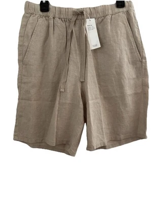 Eileen Fisher органический льняной середины бедра шорты неестественный тянуть на S новый с Ярлыками $128 - Изображение 1 из 4