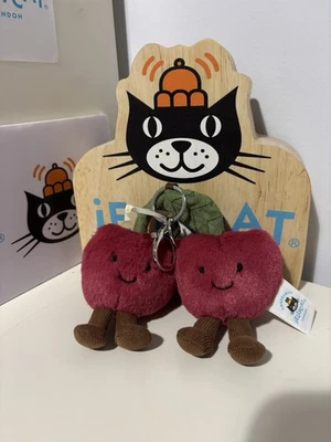 Jellycat  Amuseables Cherries Bag Charm BNWT - image 1 of 4