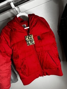 A BATHING APE Down Jacket Red M Used - Picture 1 of 4