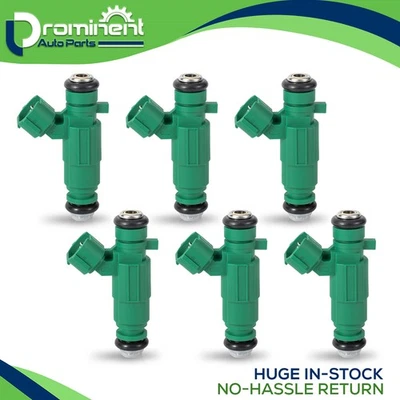 6 Fuel Injector for 2002-2010 Kia Magentis Optima Sportage 2.7L FJ660 3531037150 - Image 1 of 4