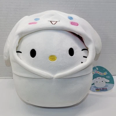 Squishmallows Hello Kitty in Cinnamoroll Hoodie Hello Kitty and Friends 8" Plush - Image 1 of 4