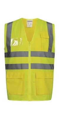 SAFESTYLE Warnweste ALBIN Größe M gelb EN ISO 20471 Kl.2/EN ISO 13688