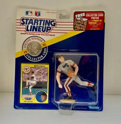 MLB Starting Lineup Figure 1991 Baltimore Orioles Ben McDonald #19 Baseball Card - Image 1 of 4