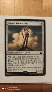 MTG MAGIC - SOLEMN SIMULACRUM - SIMULACRO SOLENNE - MYS - MINT ENG. - Imagen 1 de 1