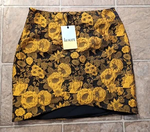 New Kourt sz XS Tela tala Mini Skirt multi color lined side zipper 4790 - Picture 1 of 3