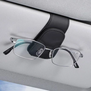 Accesorios interiores de coche magnético camión parasol gafas de sol clip soporte para tarjeta de identificación - Imagen 1 de 6