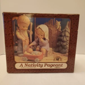 Memories Of Yesteryear 1994 Enesco A Nativity Pageant 4-teiliges Vintage Weihnachtsset - Bild 1 von 11
