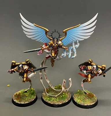 Warhammer 40K Santo Viviente Celestino Pintado - Alas de Fe con Geminae Superia Foto 1 de 4
