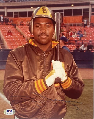 Tony Gwynn Signed San Diego Padres 8x10 Photo Vintage Autograph PSA COA HoF - Image 1 of 4