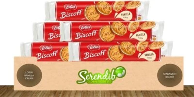 Lotus Biscoff Sandwich Vanilla Cream 150g | Pack of 5 | Suitable for Vegans - Image 1 of 4