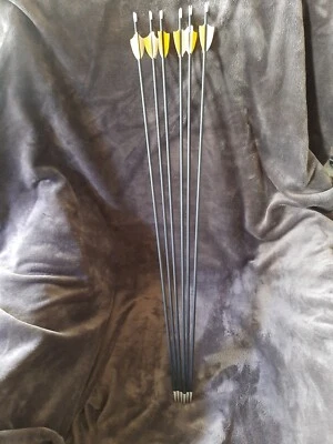 set of six arrows archery 1000 spine - Image 1 of 3