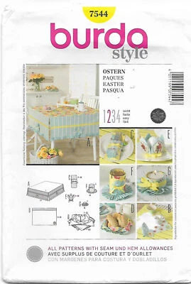 47 BURDA 7544: TABLE CRAFT SEWING PATTERN - Image 1 of 2