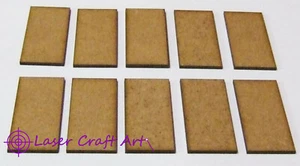 2 mm MDF Basen 50 mm x 25 mm 10er Pack für Schwarzpulver oder Hagel Caesar - Bild 1 von 2