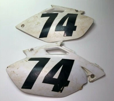 Yamaha Yz250F Yz 250F 2003 2004 2005 OEM matrícula izquierda derecha carenado plástico Foto 1 de 4