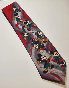 Vintage Disney Mickey Unlimited Mickey Through The Years Polyester Krawatte - Bild 1 von 6