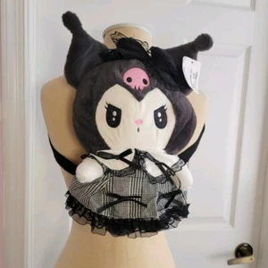 KUROMI Plush Backpack Cute Bag Cosplay Wearable Sanrio Hello Kitty Cutesy 14" - Picture 1 of 8