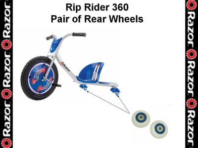 Ruedas traseras Razor Rip Rider - Pack de 2 "BUJES PLATEADOS" CON LLAVE Foto 1 de 2