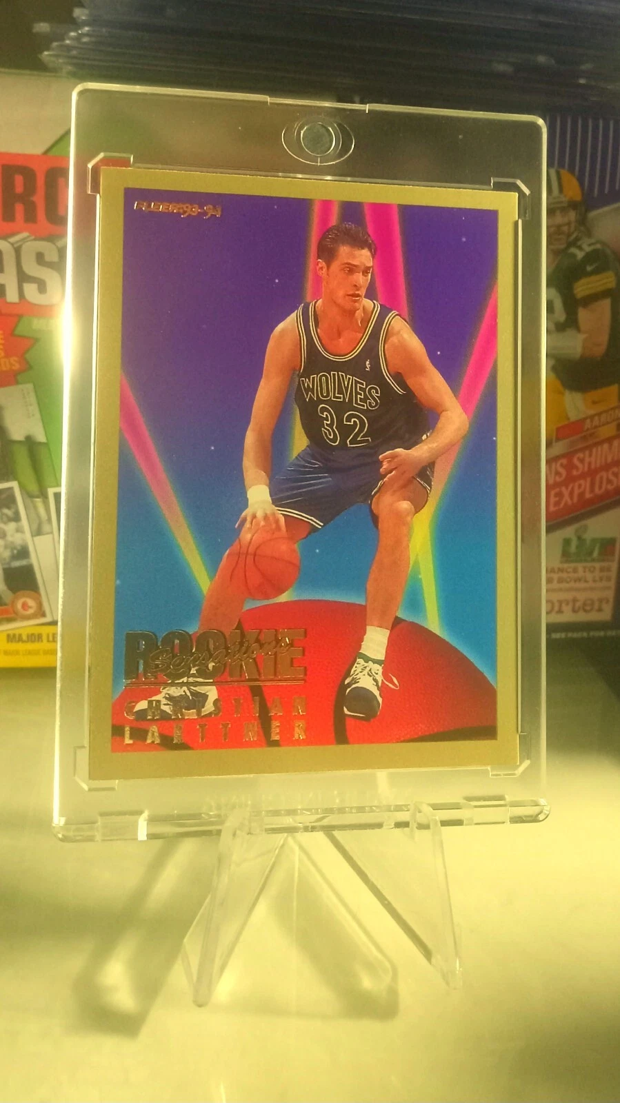 1993-94 Fleer Rookie Sensations Christian Laettner #13 Timberwolves RC