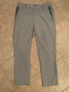 PUMA Men's Flagstick Camo Pocket Pattern W30xL32*(27) Gray Flat Front Golf Pants - Picture 1 of 10