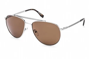 Lacoste Gunmetal/Brown Pilot 57 mm Men's Sunglasses L177S 33 57 - Picture 1 of 3