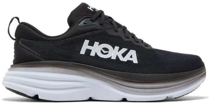 Size 9 - Hoka One One HOKA Bondi 8 Black White W