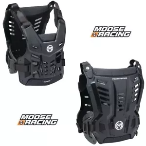 2025 Moose Racing Synapse Lite Roost Gard Black Chest Protector MX Motocross - Picture 1 of 3