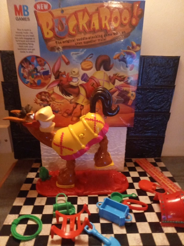 BUCKAROO! Vintage Game by MB The Saddle Stacking Game  - Image 1 of 4