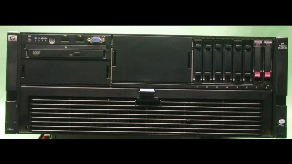 HP DL580 G5 4x Xeon Quad Core 2.93GHz 64GB RAM 2x72GB HD - Image 1 of 4