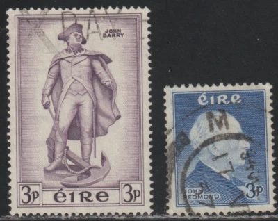 Ireland 1956-57 SC# 155 - Statue of John Barry - # 157 - Redmond - Used Lot # 21 - Image 1 of 2