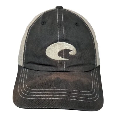 Costa Del Mar Strapback Mesh Back Trucker Hat Black One Size Embroidered - Image 1 of 4