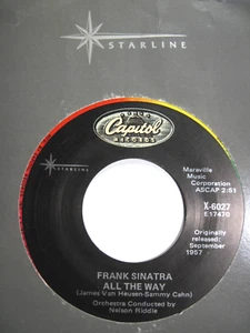 FRANK SINATRA * 45 * All The Way/ High Hopes * UNPLAYED MINT Vinyl * STARLINE RI - Picture 1 of 1