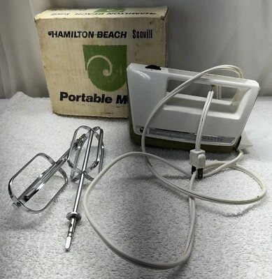 Batidor mezclador portátil Scovill #97A aguacate US5 HAMILTON BEACH de colección Foto 1 de 4