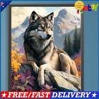 Paint By Numbers Kit On Canvas DIY Oil Art Steppe Wolf Picture Home Decor40x50cm