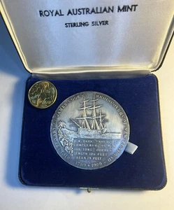 1969 Royal Numismatic Society Captain Cook 121g Silver Medal by Australian Mint - Picture 1 of 22
