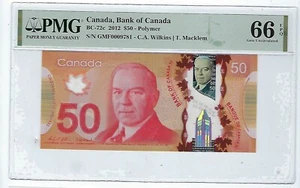 Bank of Canada 2012 $50 BC-72c Low 4 digit # PMG 66 EPQ - Picture 1 of 2