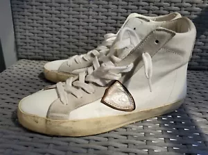 Philippe Model Mens High Top Sneakers White Size 39 - Picture 1 of 10