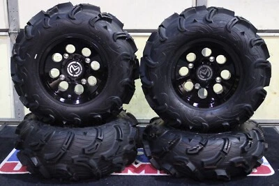 POLARIS SPORTSMAN 800 26" MAXXIS ZILLA  ATV TIRE & 26X BLK WHEEL KIT POL3CA - Image 1 of 4