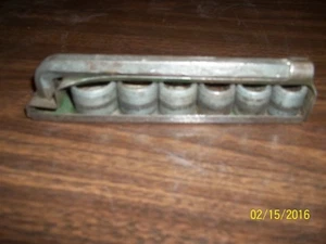 INDESTRO 7 PIECE SAE SOCKET SET WITH TRAY MODEL 1351 1/2 9/16 5/8 11/16 3/4 7/8 - Picture 1 of 5